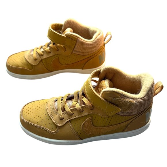 Nike Court Borough Mid Brown High Top Sneaker Shoes Size 2.5Y Younger Kids - Picture 5 of 12